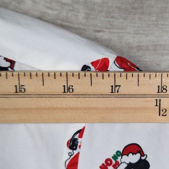 Denim & Flower* Men's Short Sleeve Button Down Curved Hem Shirt~ Size Small - Picture 9 of 14